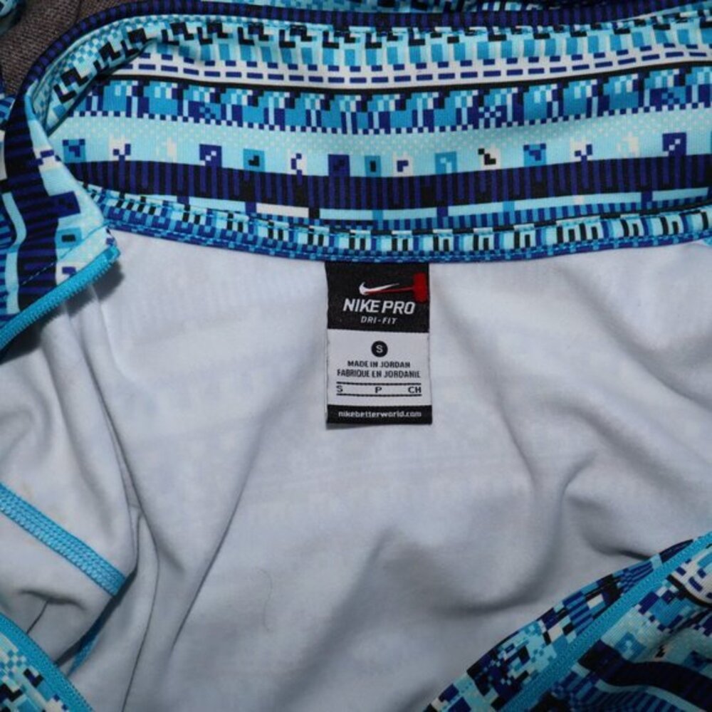 Nike Pro Top Sz S Dri Fit Half Zip‎ printed long sleeves Pullover - Picture 4 of 12